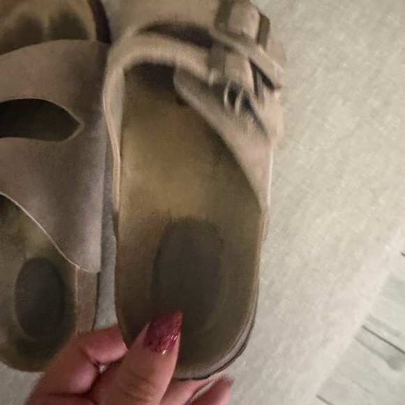 Arizona Brown Double Strap Sandals - Picture 7 of 10